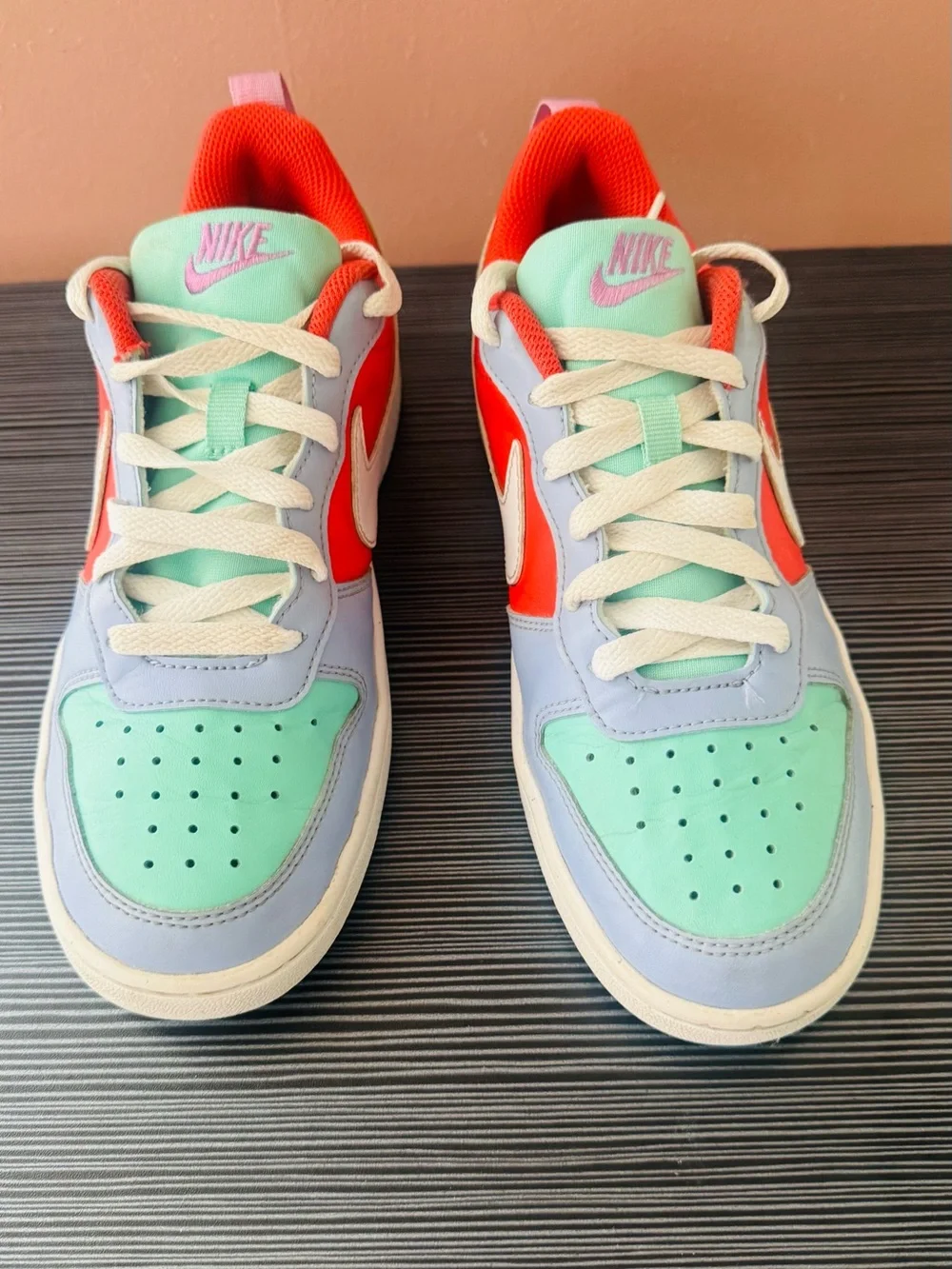 Nike Kids Low-Top Sneakers - Mint, Coral & Lavender